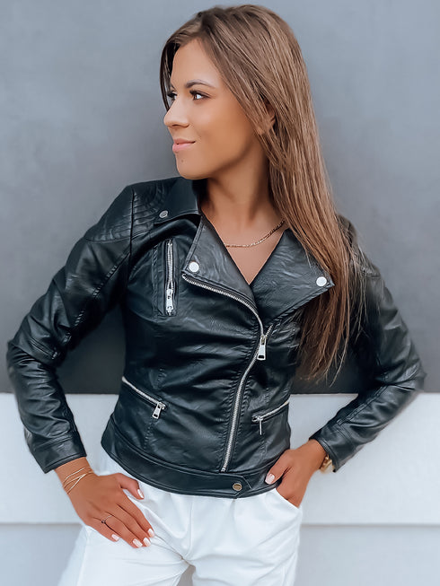 DAMEN LEDERLOOK-JACKE | URBANER STYLE MIT REISSVERSCHLUSS