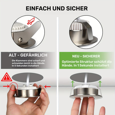 6-teiliges LED-Deckenlicht Nickel 6W Downlight kaltweiß 6000K