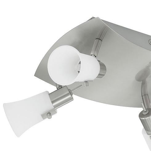 Eira LED-Deckenlampenkühler Verstellbares Satinglas | Shiraki