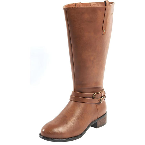 DAMEN STIEFEL MIT BREITER WADE I FLACHER ABSATZ