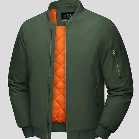 Stratonar Herren Winterjacke – winddicht gesteppte Fütterung vollzip