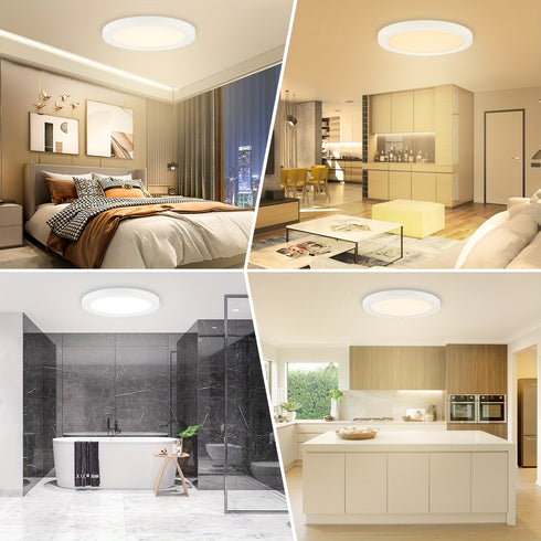 Licht LED Runddeckenleuchte 24W mit Bewegungs- und Lichtsensor