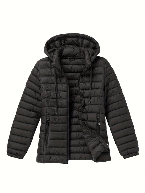 ULTRALEICHTE DAUNENJACKE FÜR DAMEN – SLIM-FIT-KURZJACKE MIT REISSVERSCHLUSS