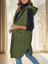 Gesteppte Weste Damen mit Kapuze & Gürtel | Stylischer Layer