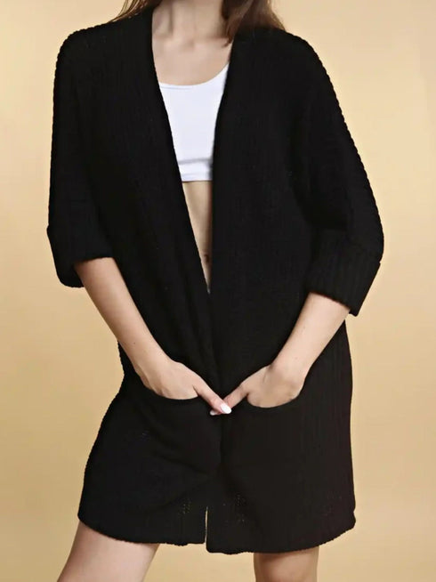 Damen-Rollkragenpullover – Langarm hochgeschlossen Danglebiges Material