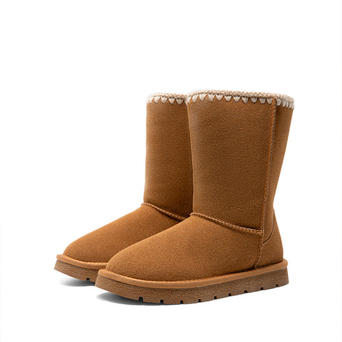 Damen-Winterstiefel zum Hineinschlüpfen | Klassische Freizeitstiefeletten