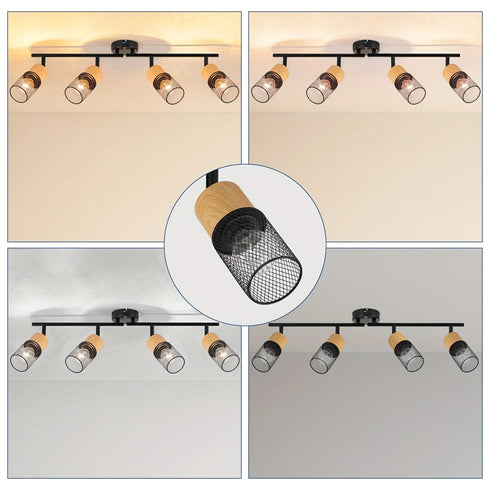 Valkyrie 4 Flammen Deckenlampe - Vintage Modern Schlafzimmer Kronleuchter