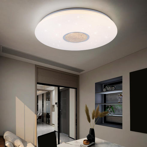 LED-Deckenleuchte für Schlafzimmer und Wohnzimmer 23W | dimmbar Weiß