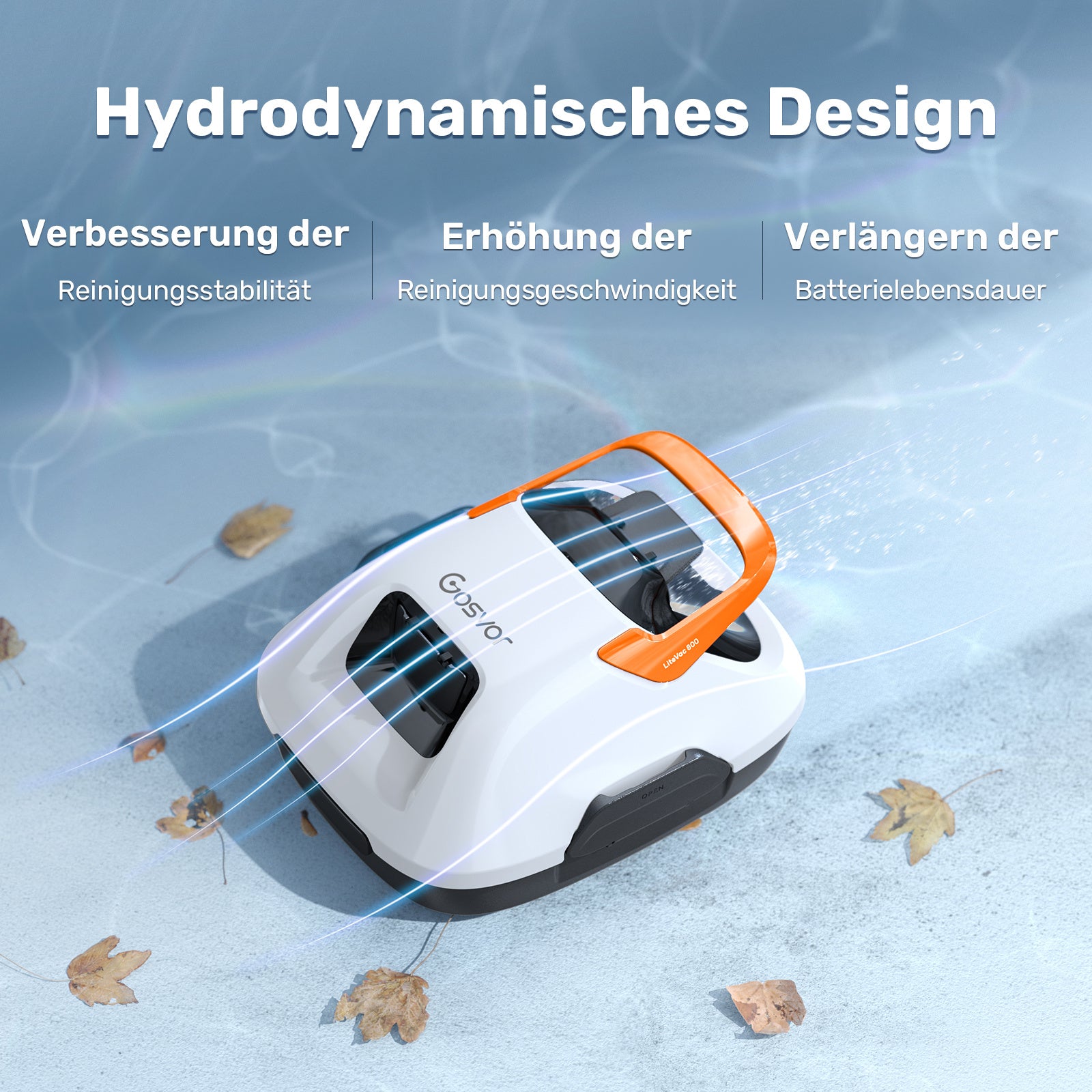 AquaVolt Akku Pool-Roboter – Kabelloser Poolreiniger mit 90 Min Laufzeit