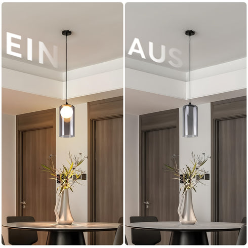 Sigrid Vintage Pendelleuchte Hängelampe Hochwertiger Glasschirm 1 Stück