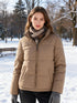 Winddichte Daunenjacke Damen | Khaki Warm & Stilvoll