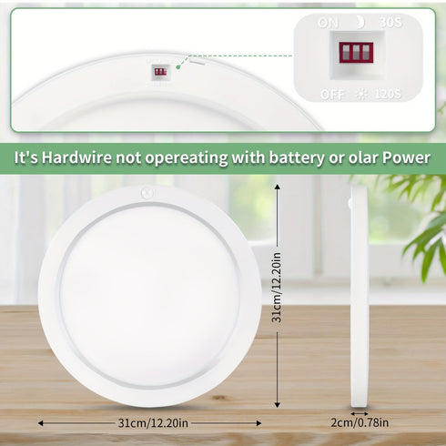 Licht LED Runddeckenleuchte 24W mit Bewegungs- und Lichtsensor
