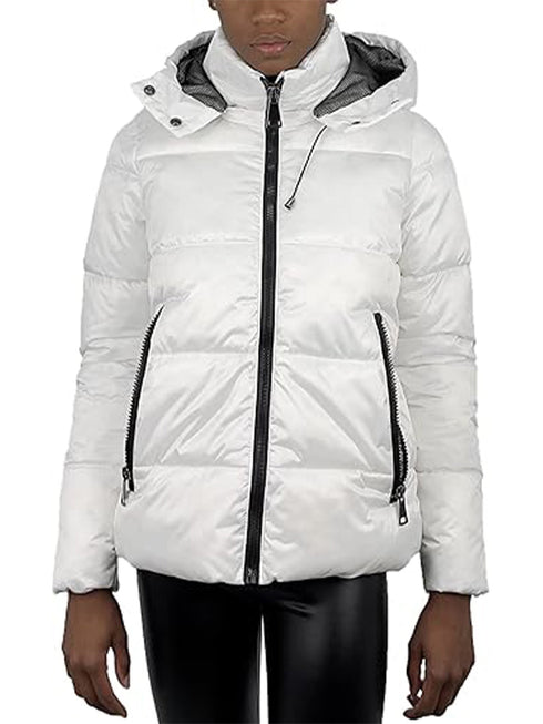 DAMEN KURZE WINTERDAUNENJACKE MIT KAPUZE