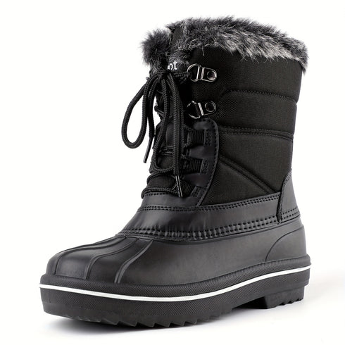 DAMEN WINTER SCHNEESTIEFEL – OUTDOOR WANDERSCHUHE, LEICHTE UND RUTSCHFESTE STIEFEL