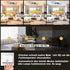 GlowDeck LED Deckenlampe Dimmbar 48W – Moderne quadratische Deckenleuchte mit Fernbedienung für Wohnzimmer, Schlafzimmer, Küche und Esszimmer – Metall Schwarz/Weiß