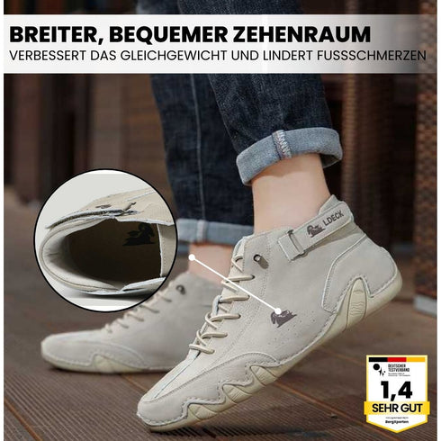 Steinbock - ergonomischer, wasserdichter & schmerzlindernder Leder-Barfußschuh