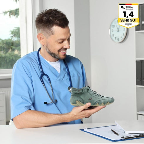 Steinbock - ergonomischer, wasserdichter & schmerzlindernder Leder-Barfußschuh