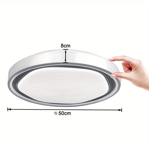 3-Ring LED Deckenleuchte 22 W Schwarz | Warmweiß, modernes Design für Kinderzimmer & Schlafzimmer