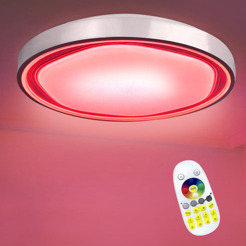 3-Ring LED Deckenleuchte 22 W Schwarz | Warmweiß, modernes Design für Kinderzimmer & Schlafzimmer