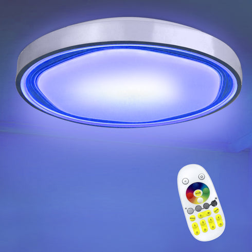 3-Ring LED Deckenleuchte 22 W Schwarz | Warmweiß, modernes Design für Kinderzimmer & Schlafzimmer