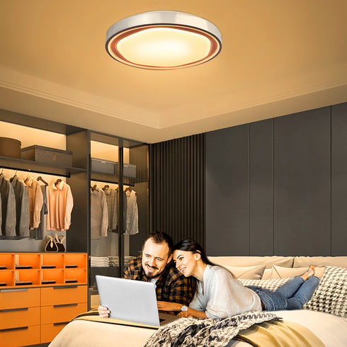 3-Ring LED Deckenleuchte 22 W Schwarz | Warmweiß, modernes Design für Kinderzimmer & Schlafzimmer