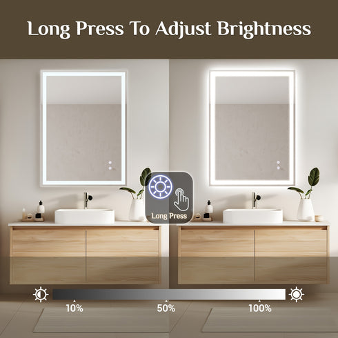Lunaris | LED Badezimmerspiegel Dimmbar mit Beleuchtung
