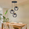 Astrid Industrielle Pendelleuchte – Metall & Holz 3-Brenner