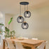 Astrid Industrielle Pendelleuchte – Metall & Holz 3-Brenner