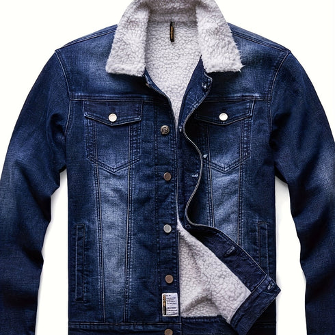 Valkron Herren Freizeitjacke mit Brusttaschen normale Passform