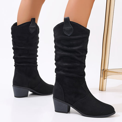 ELEGANTE WESTERN-STIEFEL FÜR FRAUEN – KNÖCHELHOHE ALL-SEASON-KOMFORT-SLIPPER