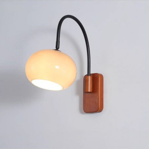 Drehbare Khaki-Glas-Wandleuchte