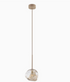 Beige Rauchglas-Hängeleuchte im modernen Design | Skagen