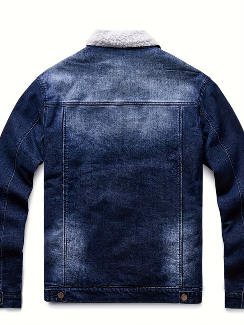 Valkron Herren Freizeitjacke mit Brusttaschen normale Passform