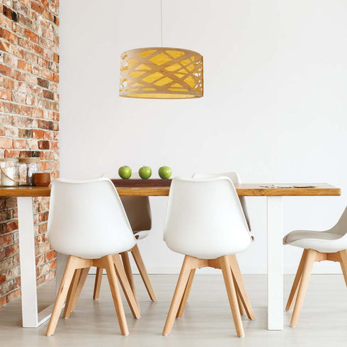 Solvi Hängelampe aus Kunststoff | Moderne Pendelleuchte