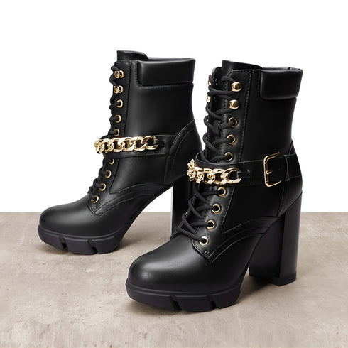 DAMEN-KAMPFSTIEFELETTEN | MODISCHE STIEFELETTEN