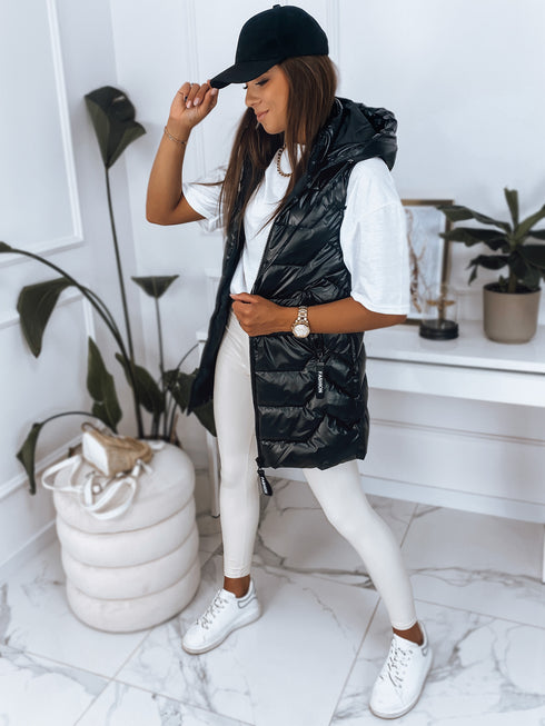 Winter Damen Weste mit Kapuze – Steppweste für Alltag & Streetwear