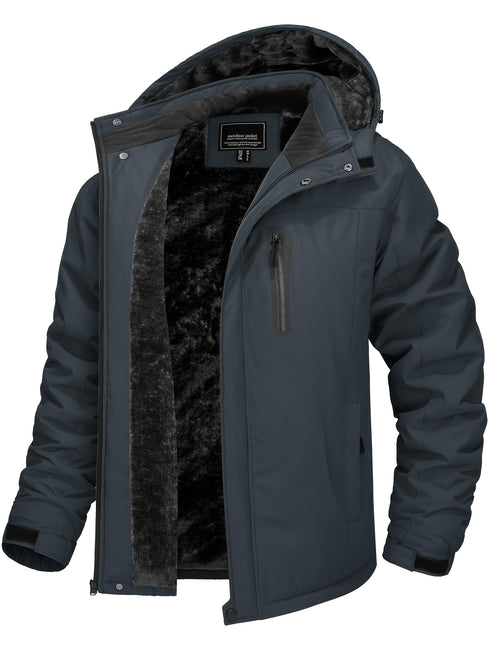 Helmarth Herren Ski- und Winterjacke – winddicht warm Kapuze