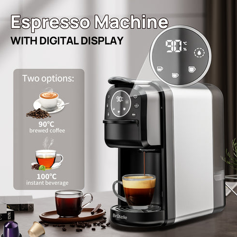 Kapselkaffeemaschine 3-in-1 | Abnehmbarer Wassertank 700 ml 1400 W