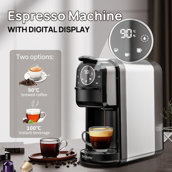 Kapselkaffeemaschine 3-in-1 | Abnehmbarer Wassertank 700 ml 1400 W