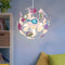 RGB LED Pendelleuchte Prinzessin | Kinderzimmer Lampe Farbwechsel und Warmweiß