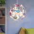 RGB LED Pendelleuchte Prinzessin | Kinderzimmer Lampe Farbwechsel und Warmweiß
