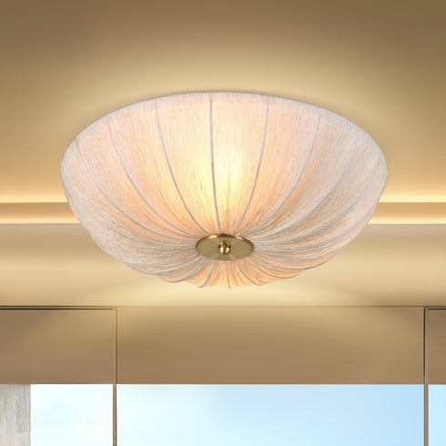Halbeinbau-Deckenlampe Ø 50 cm – Stoffschirm E27