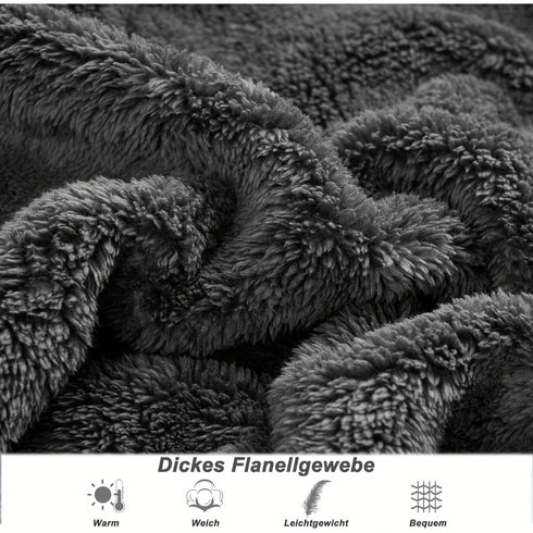 Hoodiedecke mit Ärmeln |Übergroß flauschig & weich