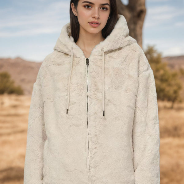 Damen Winterjacke mit Kapuze | flauschig warm & stylisch