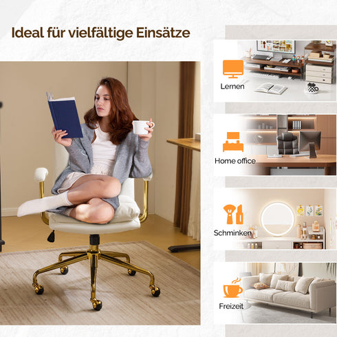 Jonas | Ergonomischer Bürostuhl mit Gold-Akzenten