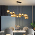 Schwarze LED-Hängeleuchte im glamourösen Design | Karlstad