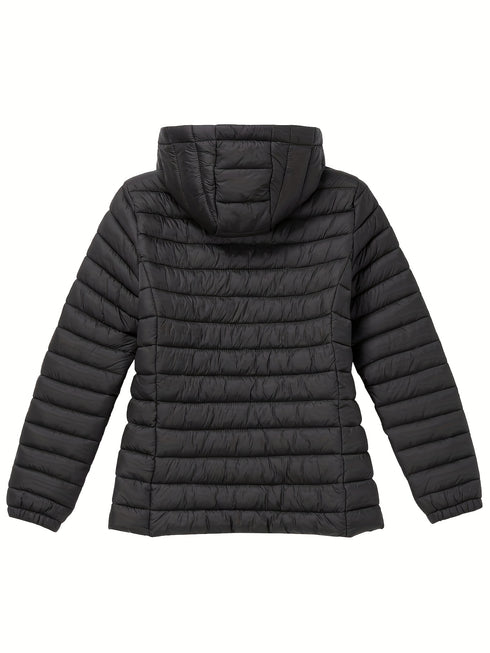 ULTRALEICHTE DAUNENJACKE FÜR DAMEN – SLIM-FIT-KURZJACKE MIT REISSVERSCHLUSS