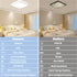 4-teilige LED-Deckenleuchte flach 24 W dimmbar 3CCT mit Fernbedienung