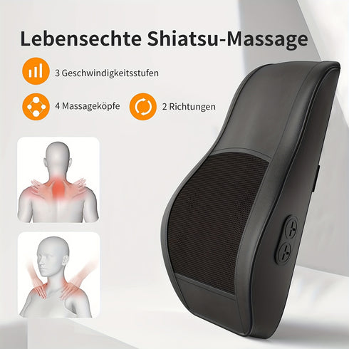 Shiatsu Rückenmassagegerät 3D | Tiefenmassage mit Wärme