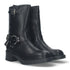 BEQUEME FLACHE DAMEN-STIEFELETTEN MIT REISSVERSCHLUSS